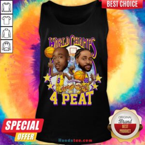 Happy Freddie Gibbs World Champs 4 Peat Tank Top- Design By Handstee.com