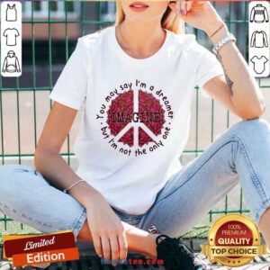 Happy Imagine You May Say I’m A Dreamer But I’m Not The Only Oue V-neck- Design By Handstee.com
