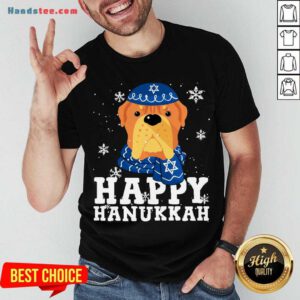 Happy Merry Christmas Happy Hanukkah French Mastiff Dog Funny Noel Xmas Shirt- Design By Handstee.com
