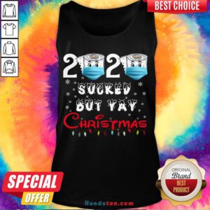 Hot 2020 Sucked But Yay Christmas Gift 2020 Sucked But Yay Christmas Tank Top- Design By Handstee.com