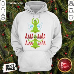 Hot Grinch Yoga Inhale Aaa Christmas Hoodie- Design By Handstee.com