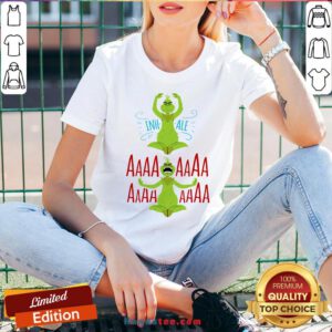 Hot Grinch Yoga Inhale Aaa Christmas V-neck- Design By Handstee.com