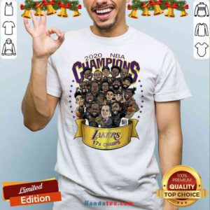 Nice 2020 NBA Champions Los Angeles Lakers 17 Champs Cartoon Shirt- Design By Proposetees.com
