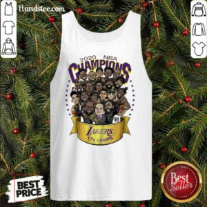 Nice 2020 NBA Champions Los Angeles Lakers 17 Champs Cartoon Tank-Top- Design By Proposetees.com