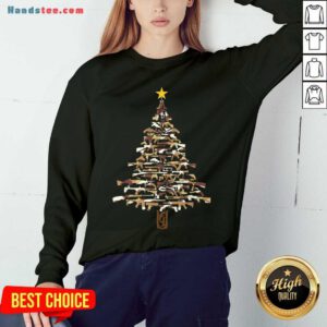 Nice Guns Christmas Tree Camo Print Xmas Gift For Gun Lover Sweatshirt- Design By Handstee.com