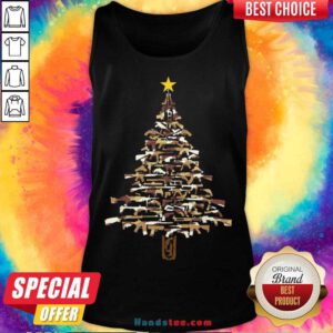 Nice Guns Christmas Tree Camo Print Xmas Gift For Gun Lover Tank-Top- Design By Handstee.com