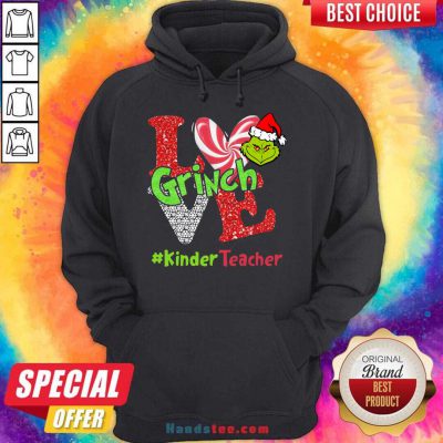 Love Grinch #Kinderteacher Christmas Hoodie- Design By Handstee.com