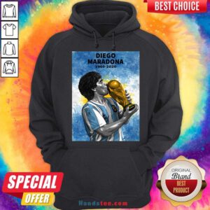 Maradona Rest in Peace Legend Hoodie- Design By Handstee.com