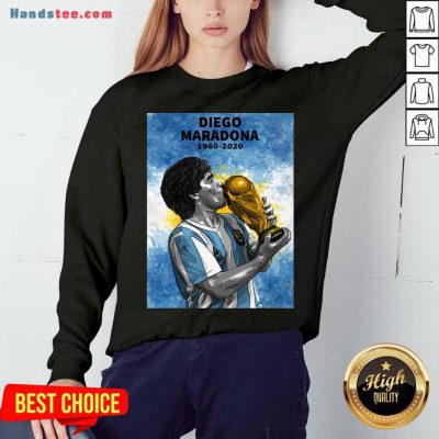 Maradona Rest in Peace Legend Sweatshirt- Design By Handstee.com