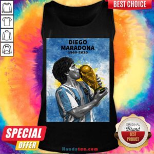 Maradona Rest in Peace Legend Tank-Top- Design By Handstee.com