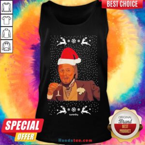 Nice Merry Christmas Leonardo Dicaprio Wine Meme Sweat Tank Top- Design By Handstee.com