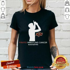 Nice Pirates Wrestling Cancer Dababy Pin V-neck- Design By Handstee.com
