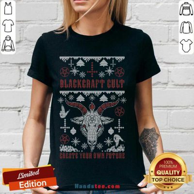 Satan Blackcraft Cult Create Your Own Future V-neck- Design By Handstee.com