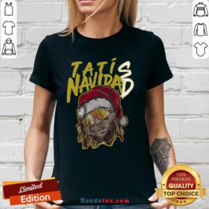 Tatís Navidad San Diego Christmas V-neck- Design By Handstee.com