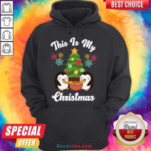 Nice This Is My Penguin Christmas Hoodie- Design By Handstee.com