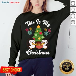 Nice This Is My Penguin Christmas Sweatshirt- Design By Handstee.com