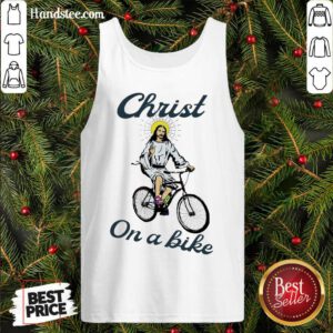Official Christ On A Bike Lord Risen Jesus God Church Tank-Top- Design By Handstee.com