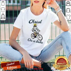 Official Christ On A Bike Lord Risen Jesus God Church V-neck- Design By Handstee.com