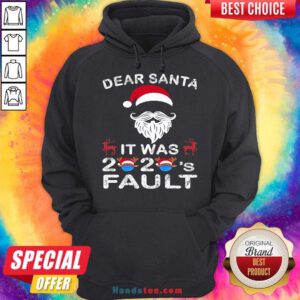 Dear Santa It Was 2020 Fault Christmas Reindeer Hoodie- Design By Handstee.com