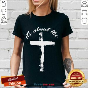 It’s About The Cross V-neck- Design By Handstee.com