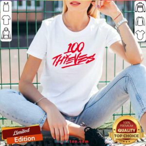 Official Los Angeles 100 Thieves V-neck- Design By Handstee.com