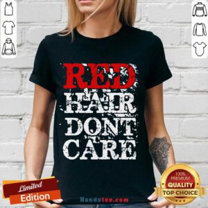 Red Hair Don’t Care V-neck- Design By Handstee.com
