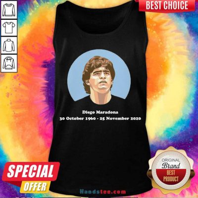 RIP Diego Maradona 30 10 1960 – 25 11 2020 Signature Tank-Top- Design By Handstee.com
