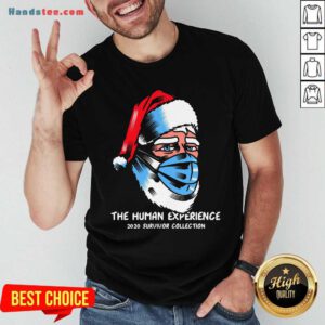 Official Santa Claus Face Mask The Human Experience 2020 Survivor Collection Shirt- Design By Handstee.com