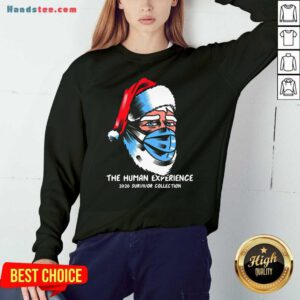 Official Santa Claus Face Mask The Human Experience 2020 Survivor Collection Sweatshirt Design By Handstee.com