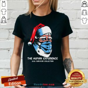 Official Santa Claus Face Mask The Human Experience 2020 Survivor Collection V-neck- Design By Handstee.com