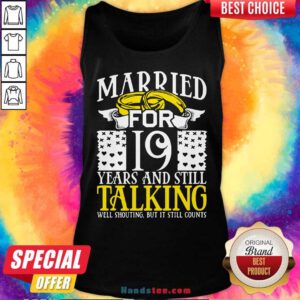 19th Wedding Anniversary For Wife Her Marriage Tank-Top- Design By Handstee.com