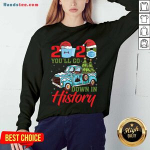 Original 2020 You'll Go Down In History Sweatshirt- Design By Handstee.com
