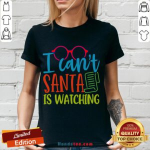 Original Christmas Santa Is Watching V-neck- Design By Handstee.com
