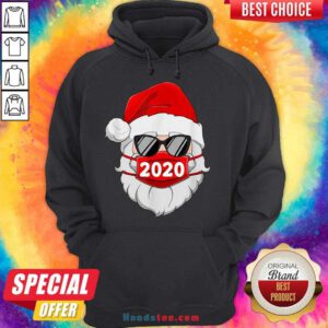 Original Santa With Face Mask 2020 Christmas Hoodie- Design By Handstee.com
