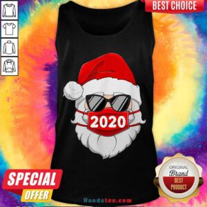 Original Santa With Face Mask 2020 Christmas Tank Top- Design By Handstee.com