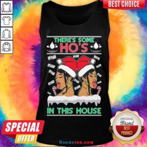Ugly Christmas Sweater WAP There’s Some Hos In This House Unisex Tank-Top- Design By Handstee.com