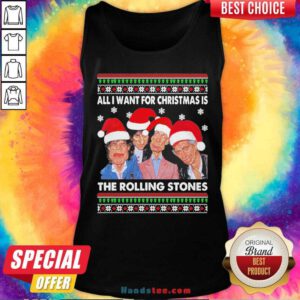 Perfect All I Want For Christmas Is The Rolling Stones 2020 Christmas Ugly Tank-Top- Design By Handstee.com