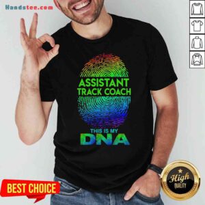 Perfect Assistant Track Coach This Is My Dna Fingerprints Shirt- Design By Proposetees.com