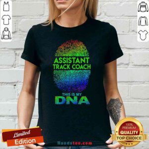 Perfect Assistant Track Coach This Is My Dna Fingerprints V-neck- Design By Proposetees.com