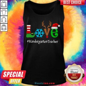 Perfect Love Snow Elf Reindeer Kindergarten Tea- Design By Handstee.com cher Christmas Tank Top