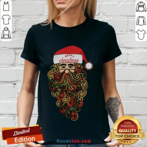 Perfect Merry Christmas Santa Claus V-neck- Design By Handstee.com