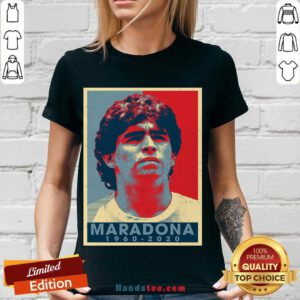 Retro Vintage Maradona 1960-2020 V-neck- Design By Handstee.com