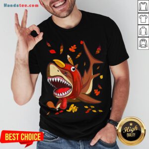 Perfect Shark With Fall Thanksgiving Shirt- Design By Handstee.com