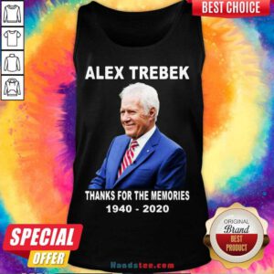 Premium Alex Trebek Thanks For The Memories 1940 2020 RIP Tank Top- Design By Handstee.com