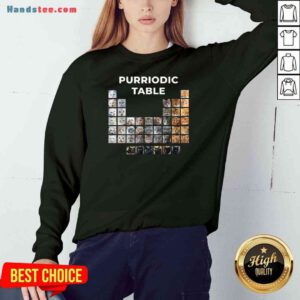 Premium Cat Chemistry Pun Periodic Table Sweatshirt- Design By Proposetees.com