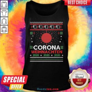 Corona Weihnachten 2020 Ugly Christmas Tank-Top- Design By Handstee.com