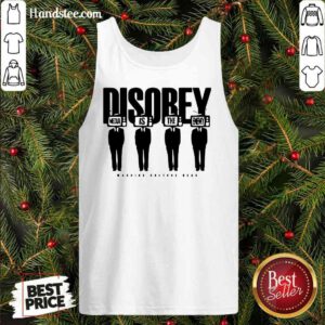 Premium Disobey Media Is The Enemy Tank-Top- Design By Proposetees.com
