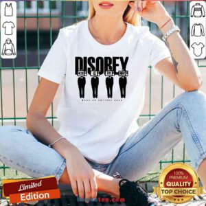 Premium Disobey Media Is The Enemy V-neck- Design By Proposetees.com