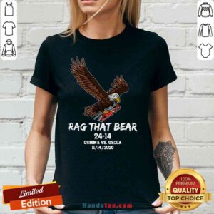 Premium Eagle Rag That Bear 24 – 14 Usmma Vs.uscga V-neck- Design By Proposetees.com