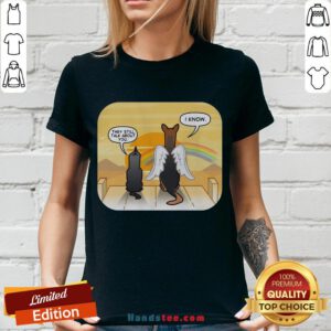 Premium German Shepherd Angel They Still Talk About You I Know V-neck- Design By Handstee.com